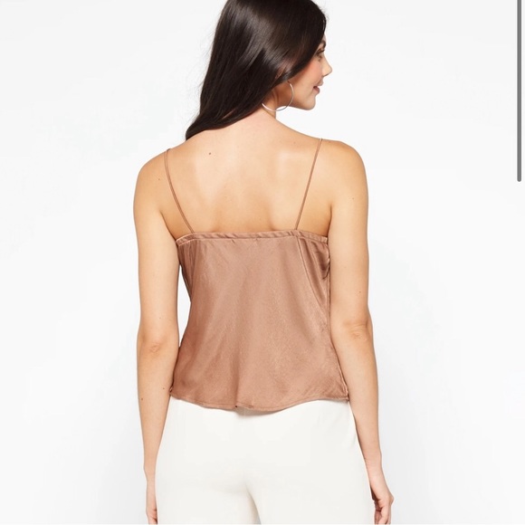 NWT Nine Britton Champagne River Cowl Neck Silk Blouse Size XS - Picture 2 of 13